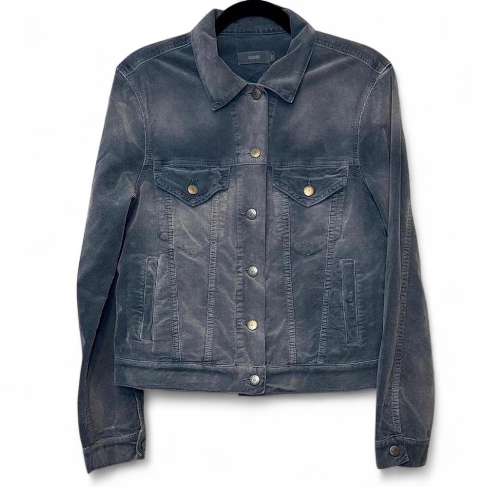 NWT CLOSED TWIST Women’s Casual Preppy Blue Corduroy Denim Jacket — LARGE - Picture 3 of 7